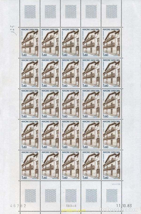 Sellos: 305411 MNH ANDORRA. Adm&oacute;n francesa 1983 ARQUITECTURA ANDORRANA