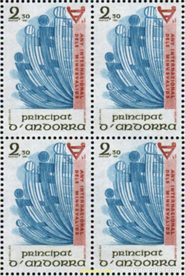 Sellos: 307836 MNH ANDORRA. Adm&oacute;n francesa 1981 A&Ntilde;O INTERNACIONAL DE LOS MINUSVALIDOS