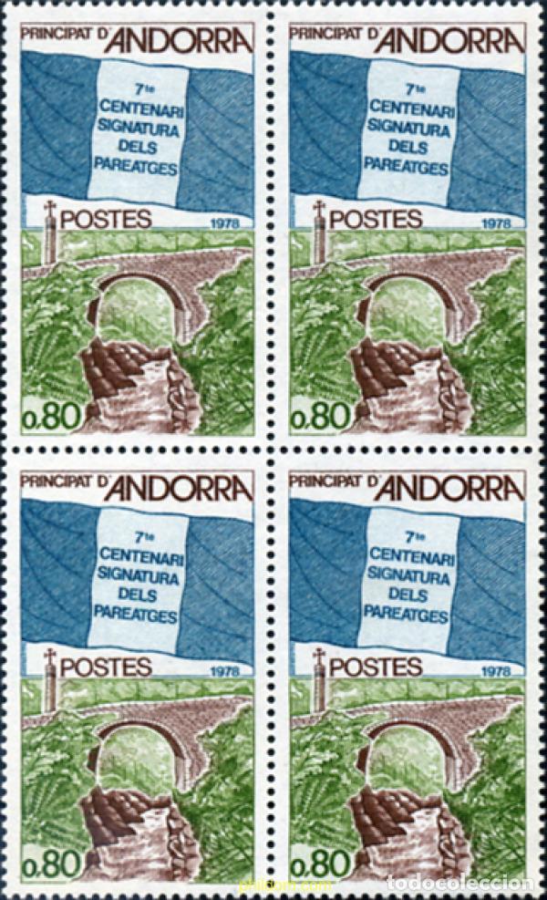Briefmarken: 307810 MNH ANDORRA. Adm&oacute;n francesa 1978 7 CENTENARIO DE LA FIRMA DE LOS PAREATGES