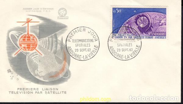 Briefmarken: 686426 MNH ANDORRA. Adm&oacute;n francesa 1962 TELECOMUNICACIONES ESPACIALES