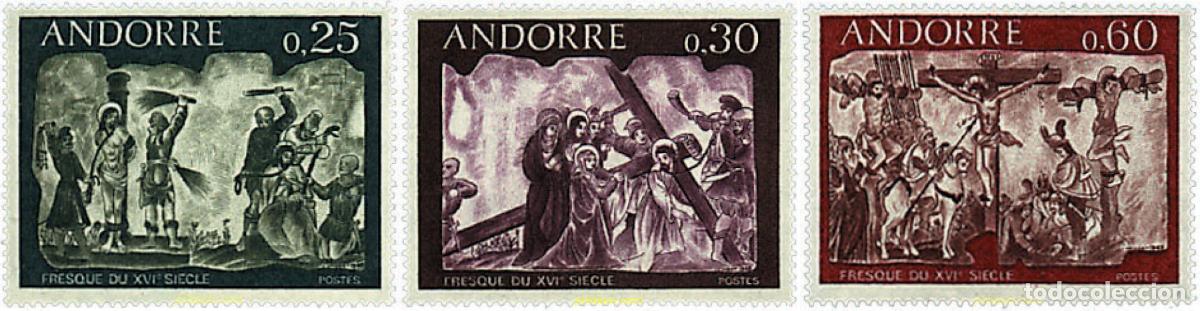Sellos: 46031 MNH ANDORRA. Adm&oacute;n francesa 1968 FRESCOS DEL SIGLO XVI