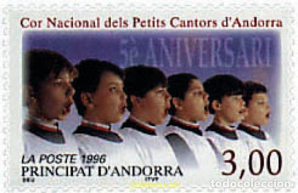 Briefmarken: 46126 MNH ANDORRA. Adm&oacute;n francesa 1996 50 ANIVERSARIO DEL CORO NACIONAL DELS PETITS CANTORS D' AND