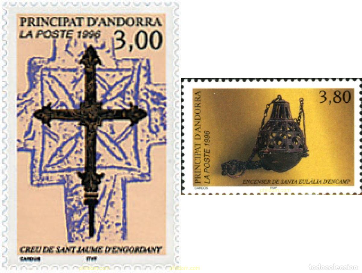 Sellos: 46124 MNH ANDORRA. Adm&oacute;n francesa 1996 RELIGION