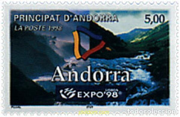 Sellos: 30605 MNH ANDORRA. Adm&oacute;n francesa 1998 EXPO 98. EXPOSICION UNIVERSAL DE LISBOA