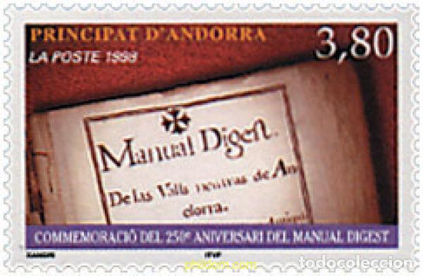 Timbres: 35895 MNH ANDORRA. Adm&oacute;n francesa 1998 250 ANIVERSARIO DEL MANUAL DIGEST