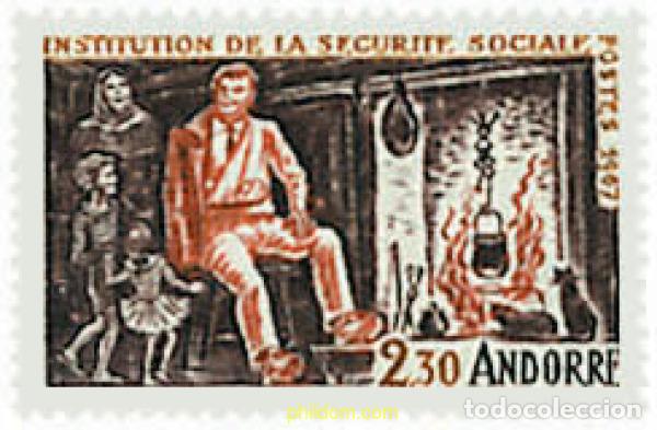 Sellos: 65191 MNH ANDORRA. Adm&oacute;n francesa 1967 INSTITUCION DE LA SEGURIDAD SOCIAL