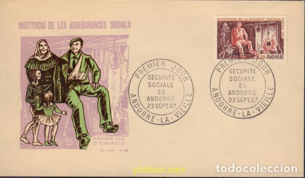 Sellos: 411214 MNH ANDORRA. Adm&oacute;n francesa 1967 INSTITUCION DE LA SEGURIDAD SOCIAL
