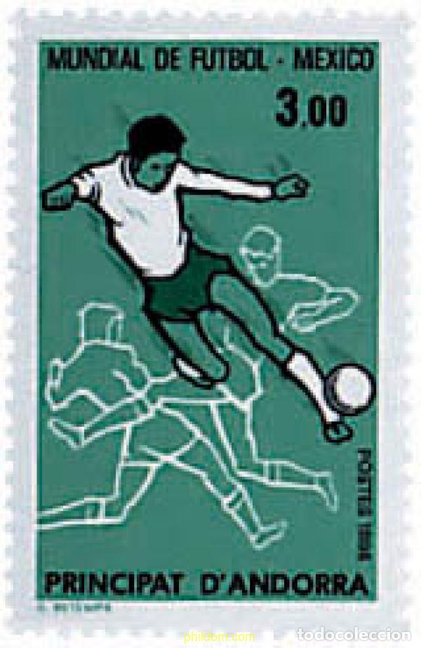 Briefmarken: 65214 MNH ANDORRA. Adm&oacute;n francesa 1986 COPA DEL MUNDO DE FUTBOL. MEXICO-86
