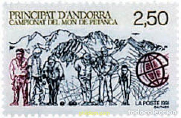 Briefmarken: 46108 MNH ANDORRA. Adm&oacute;n francesa 1991 CAMPEONATOS DEL MUNDO DE PETANCA