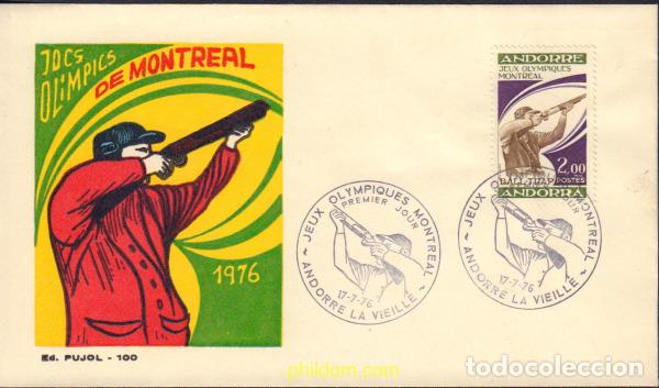 Briefmarken: 376073 MNH ANDORRA. Adm&oacute;n francesa 1976 21 JUEGOS OLIMPICOS VERANO MONTREAL 1976