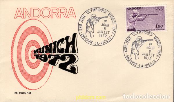 Briefmarken: 376071 MNH ANDORRA. Adm&oacute;n francesa 1972 20 JUEGOS OLIMPICOS VERANO MUNICH 1972