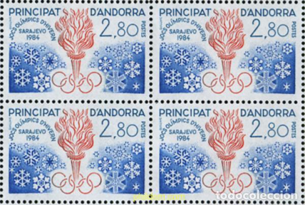 Briefmarken: 307850 MNH ANDORRA. Adm&oacute;n francesa 1984 14 JUEGOS OLIMPICOS INVIERNO SARAJEVO 1984