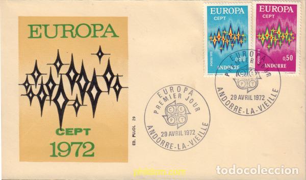 Sellos: 582276 MNH ANDORRA. Adm&oacute;n francesa 1972 EUROPA CEPT. FRATERNIDAD Y COOPERACION