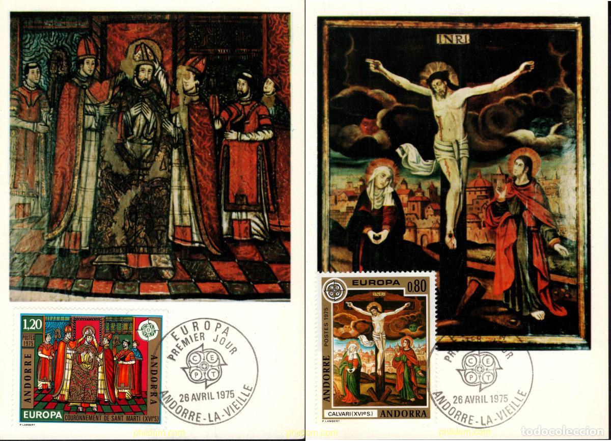 Sellos: 3975 MNH ANDORRA. Adm&oacute;n francesa 1975 EUROPA CEPT. PINTURAS