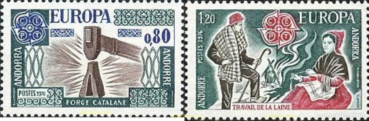 Sellos: 62284 MNH ANDORRA. Adm&oacute;n francesa 1976 EUROPA CEPT 1976 - ARTESANIA