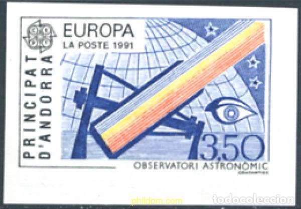 Sellos: 246363 MNH ANDORRA. Adm&oacute;n francesa 1991 EUROPA CEPT. TELECOMUNICACIONES
