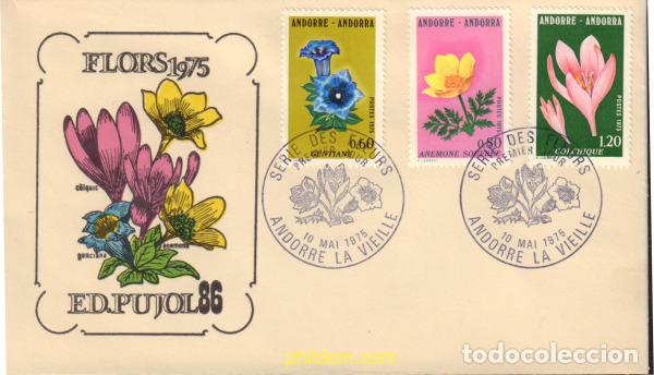 Sellos: 392697 MNH ANDORRA. Adm&oacute;n francesa 1975 FLORES DE LOS VALLES DE ANDORRA
