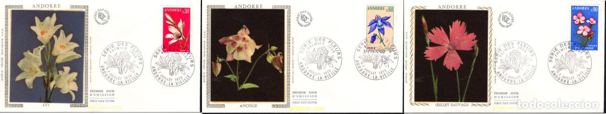 Sellos: 392695 MNH ANDORRA. Adm&oacute;n francesa 1973 FLORES DE LOS VALLES DE ANDORRA