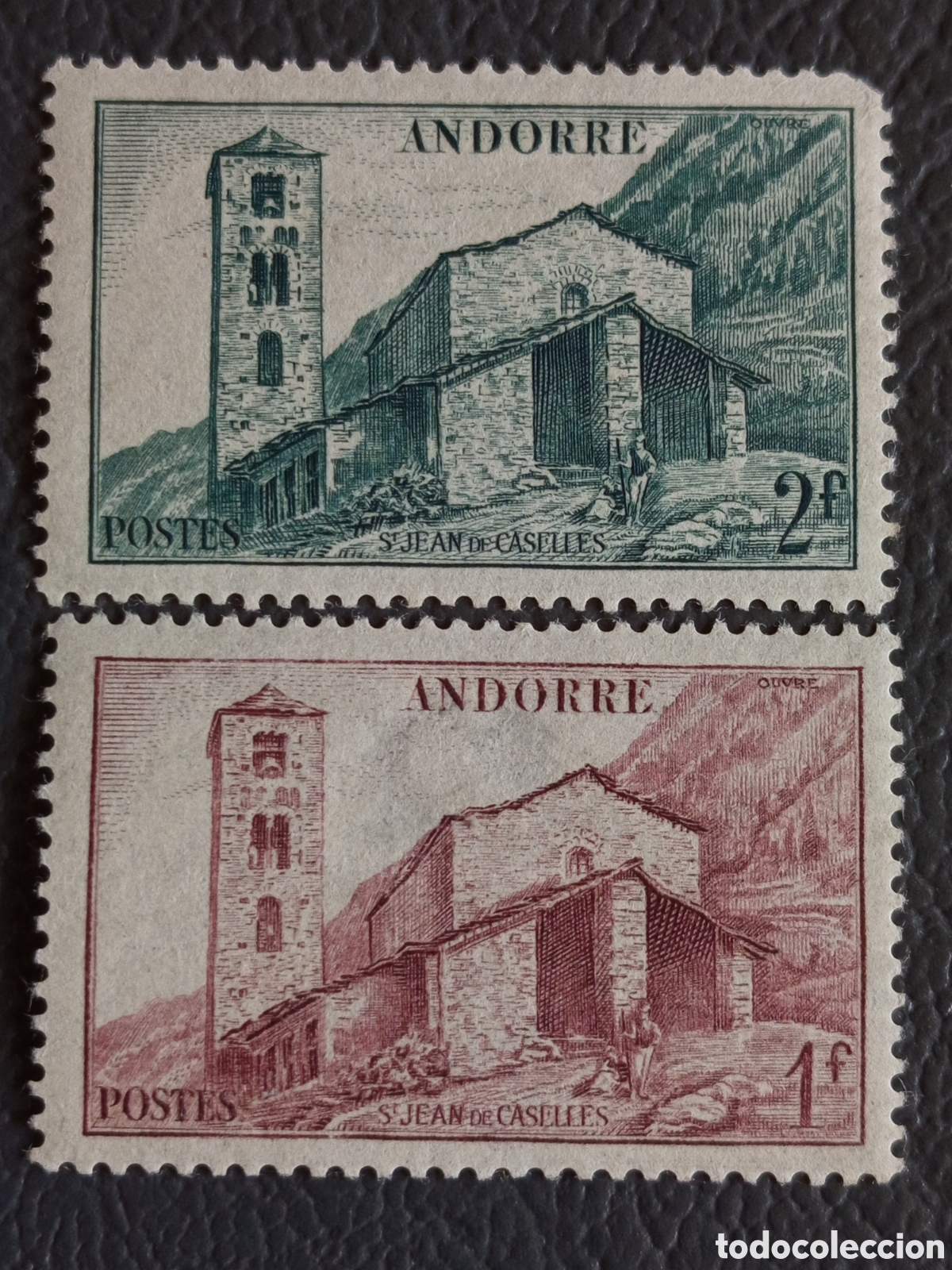 Sellos: Sellos Andorra Francesa 1944 Sant Joan de Caselles Cat Yvert 85/86 MH
