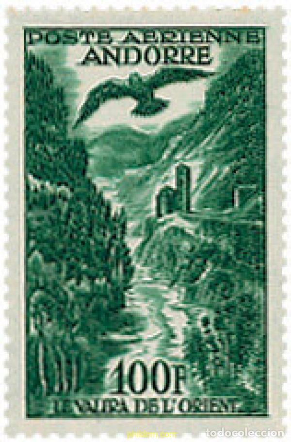 Sellos: 626032 MNH ANDORRA. Adm&oacute;n francesa 1955 PAISAJES