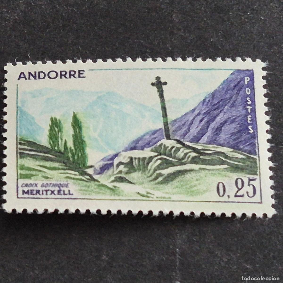 Sellos: ANDORRA FRANCESA, 1961-1971, CRUZ MERITXELL, EDIFIL 172**, YVERT 158**, NUEVO, LEER, (LOTE AB)