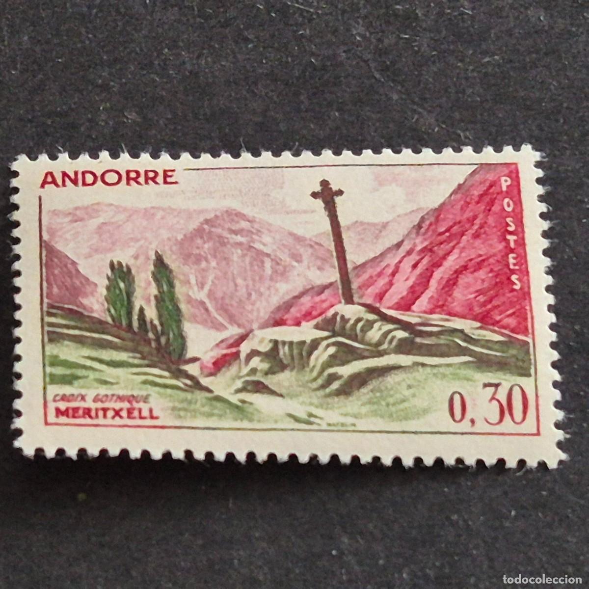 Sellos: ANDORRA FRANCESA, 1961-1971, CRUZ MERITXELL, EDIFIL 173**, YVERT 159**, NUEVO, LEER, (LOTE AB)