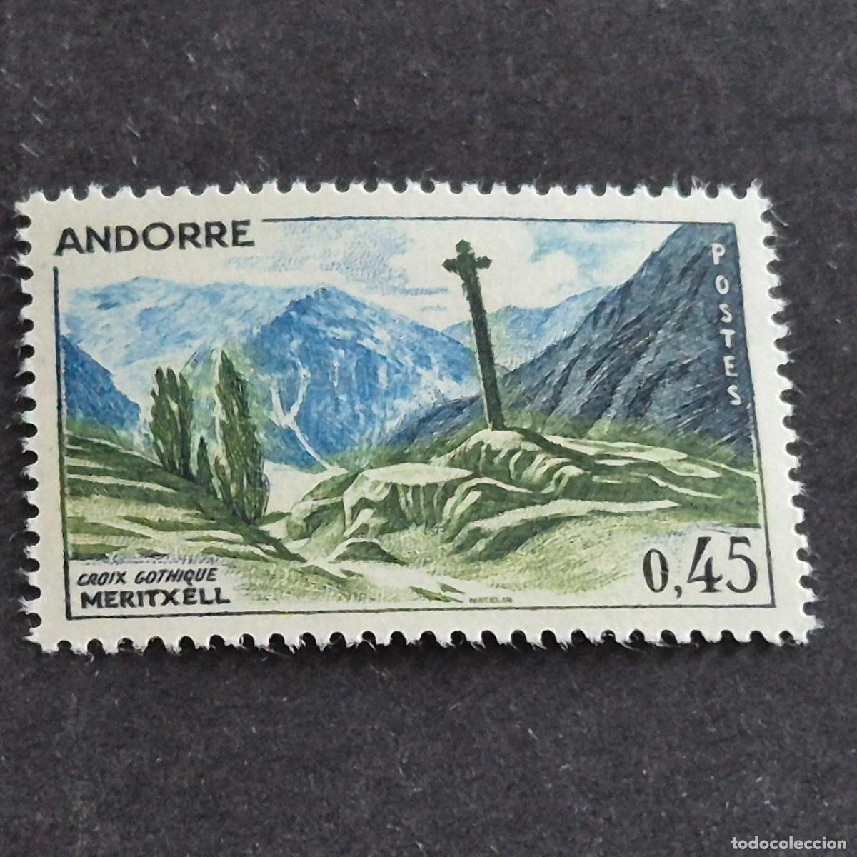 Sellos: ANDORRA FRANCESA, 1961-1971, CRUZ MERITXELL, EDIFIL 175**, YVERT 160**, NUEVO, LEER, (LOTE AB)