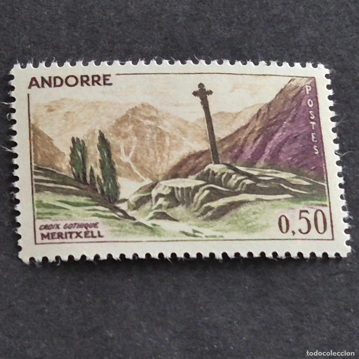 Sellos: ANDORRA FRANCESA, 1961-1971, CRUZ MERITXELL, EDIFIL 176**, YVERT 161**, NUEVO, LEER, (LOTE AB)