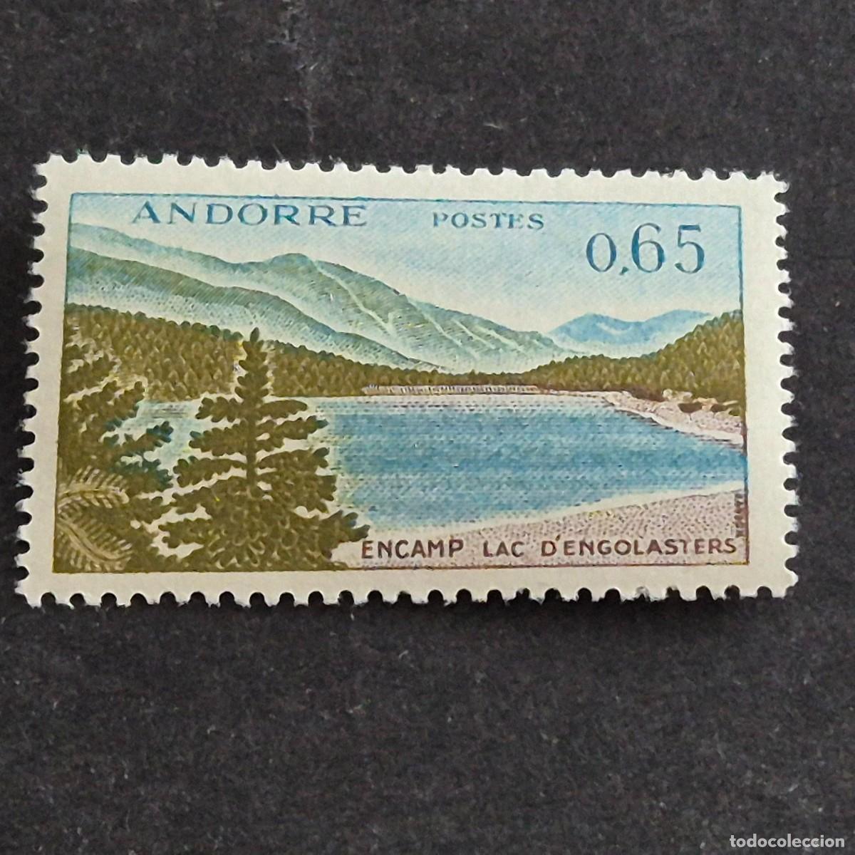 Sellos: ANDORRA FRANCESA, 1961-1971, LAGO ENGOLASTERS, EDIFIL 178**, YVERT 162**, NUEVO, LEER, (LOTE AB)