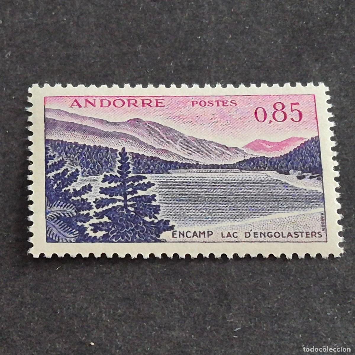 Sellos: ANDORRA FRANCESA, 1961-1971, LAGO ENGOLASTERS, EDIFIL 179**, YVERT 163**, NUEVO, LEER, (LOTE AB)