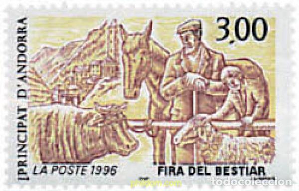 Sellos: 46127 MNH ANDORRA. Adm&oacute;n francesa 1996 FERIA DE GANADERIA