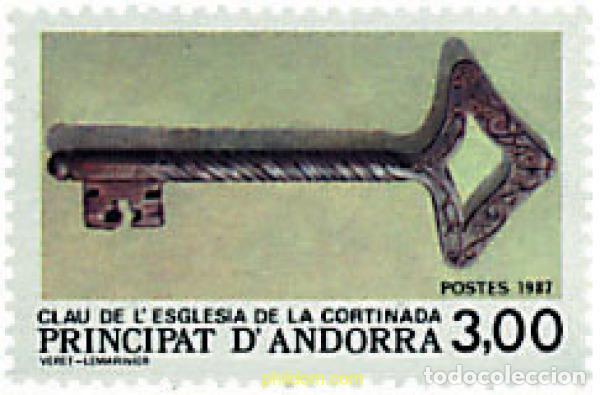 Francobolli: 46084 MNH ANDORRA. Adm&oacute;n francesa 1987 LLAVE DE LA IGLESIA DE LA CORTINADA