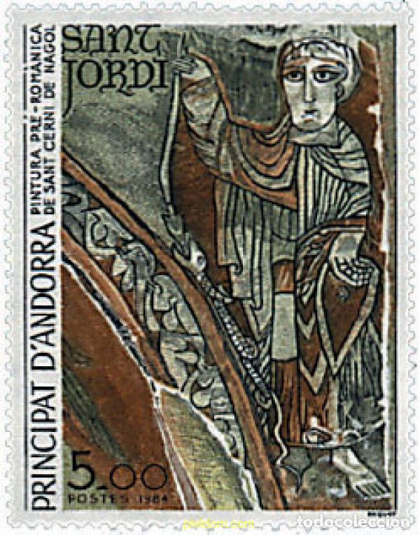 Sellos: 46067 MNH ANDORRA. Adm&oacute;n francesa 1984 ARTE RELIGIOSO