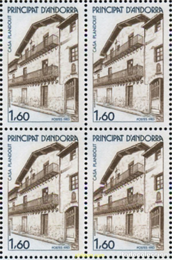 Sellos: 307848 MNH ANDORRA. Adm&oacute;n francesa 1983 ARQUITECTURA ANDORRANA