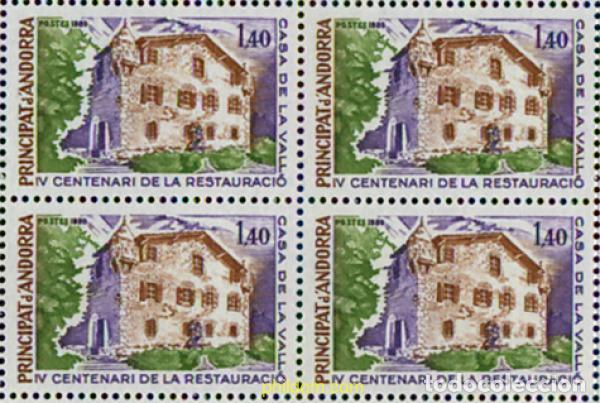 Sellos: 307826 MNH ANDORRA. Adm&oacute;n francesa 1980 4 CENTENARIO DE LA RESTAURACION DE LA CASA DE LA VALLS