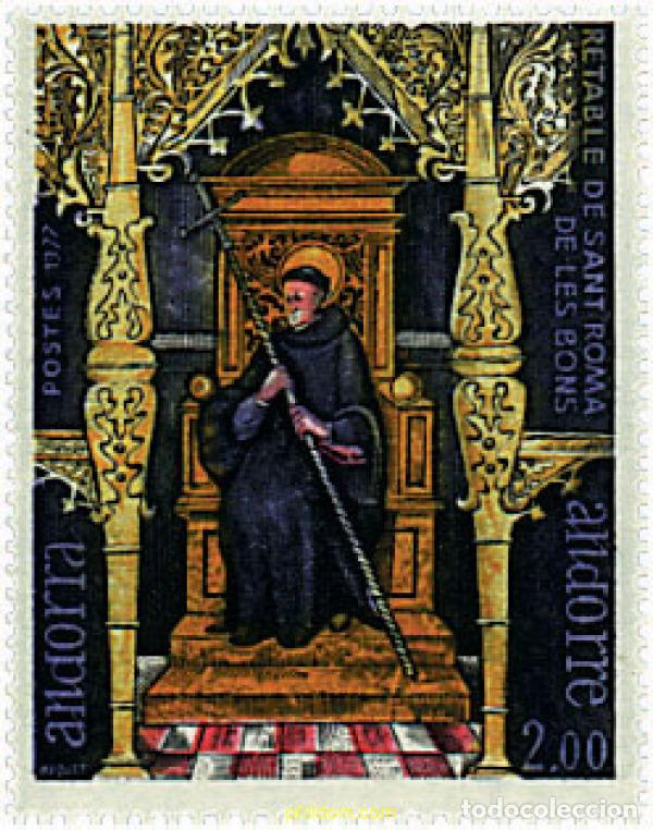Sellos: 46042 MNH ANDORRA. Adm&oacute;n francesa 1977 ARTE RELIGIOSO