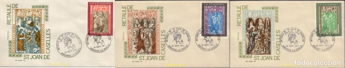 Sellos: 404674 MNH ANDORRA. Adm&oacute;n francesa 1971 RETABLO DE SANT JOAN DE CASELLES