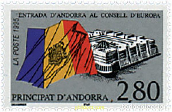 Sellos: 46120 MNH ANDORRA. Adm&oacute;n francesa 1995 ENTRADA DE ANDORRA AL CONSEJO DE EUROPA