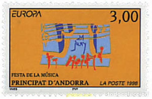 Sellos: 63110 MNH ANDORRA. Adm&oacute;n francesa 1998 EUROPA CEPT. GRANDES DESCUBRIMIENTOS
