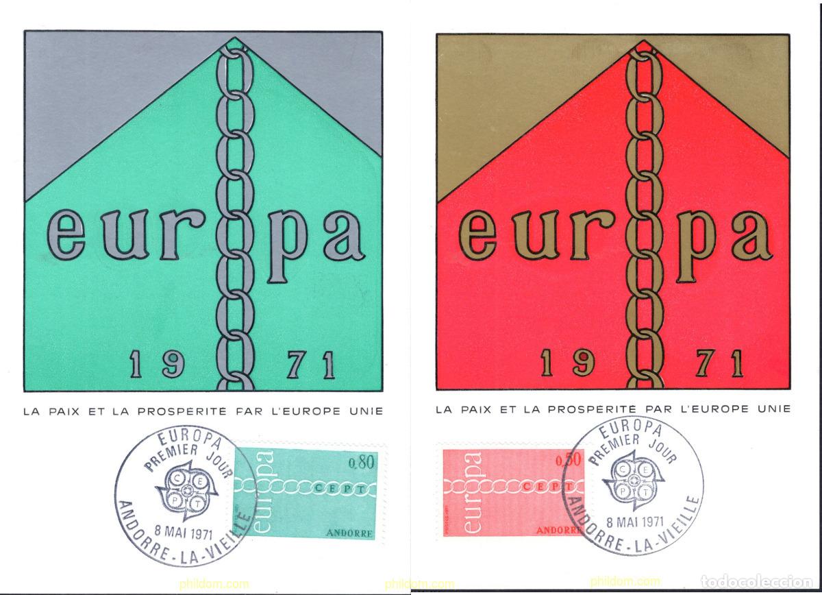 Sellos: 4347 MNH ANDORRA. Adm&oacute;n francesa 1971 EUROPA CEPT. FRATERNIDAD Y COOPERACION