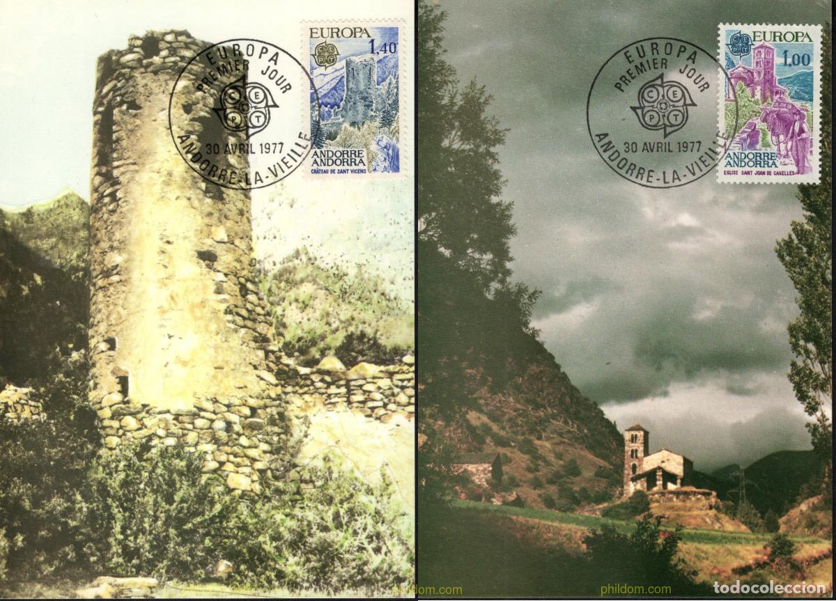 Sellos: 4354 MNH ANDORRA. Adm&oacute;n francesa 1977 EUROPA CEPT. PAISAJES
