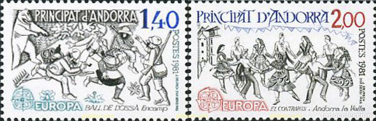 Sellos: 62446 MNH ANDORRA. Adm&oacute;n francesa 1981 EUROPA CEPT 1976 - ARTESANIA