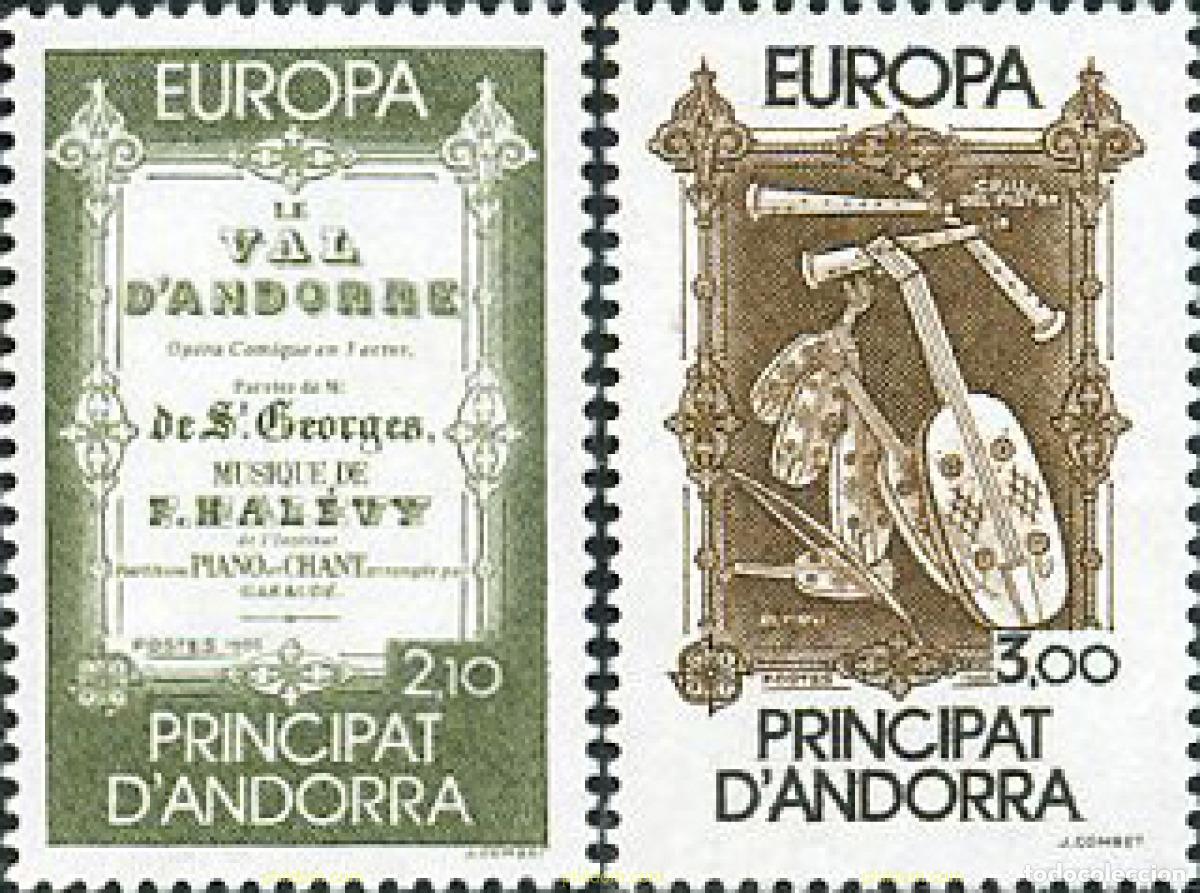 Sellos: 62584 MNH ANDORRA. Adm&oacute;n francesa 1985 EUROPA CEPT. 25 ANIVERSARIO DE LA CEPT