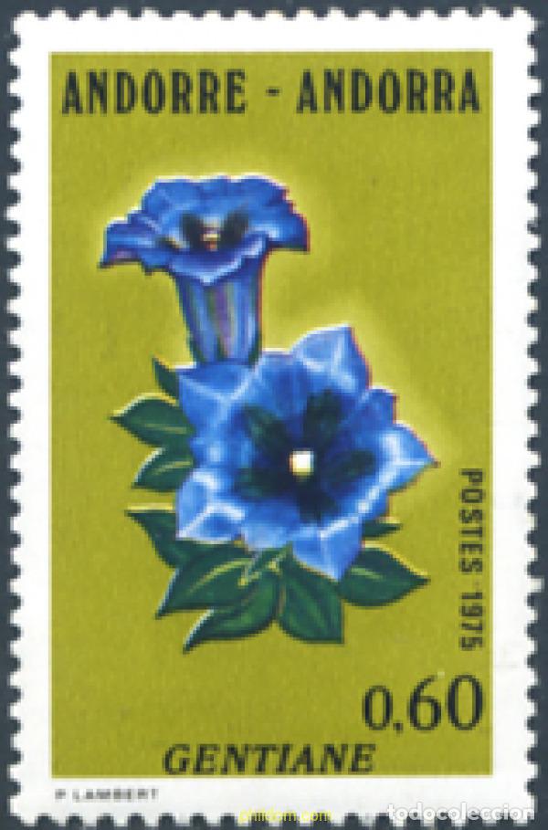 Sellos: 246365 MNH ANDORRA. Adm&oacute;n francesa 1975 FLORES DE LOS VALLES DE ANDORRA