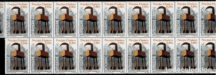 Sellos: Andorra Espa&ntilde;ola A&ntilde;o 2008 Edifil n&ordm; 353 Conjunto de 20 ejemplares (19+1) Facial 12 &euro;