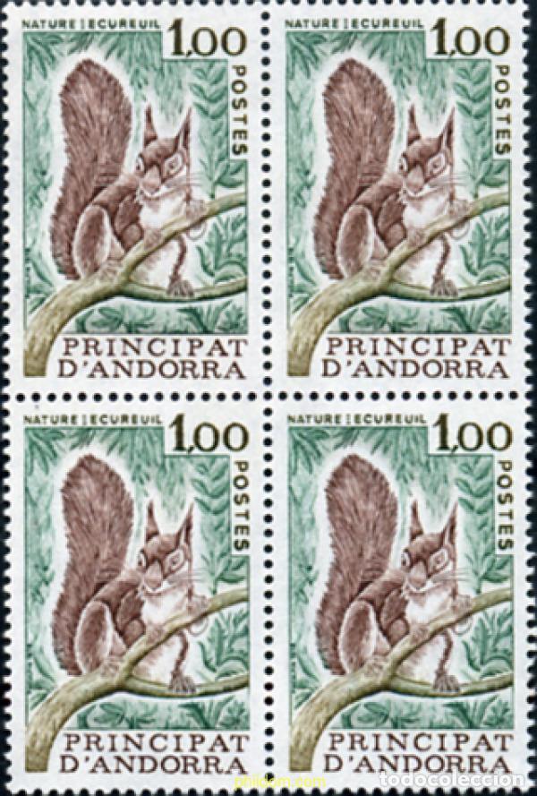 Sellos: 307807 MNH ANDORRA. Adm&oacute;n francesa 1978 PROTECCION DE LA NATURALEZA