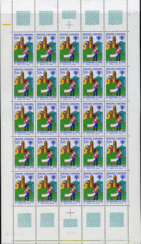 Sellos: 285274 MNH ANDORRA. Adm&oacute;n francesa 1979 A&Ntilde;O INTERNACIONAL DE LA INFANCIA