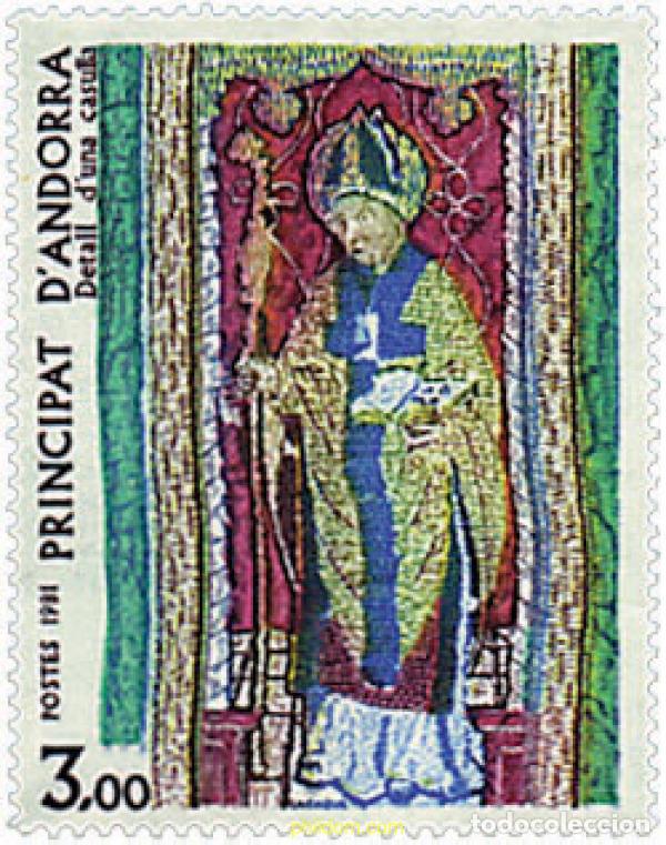 Sellos: 46055 MNH ANDORRA. Adm&oacute;n francesa 1981 ARTE RELIGIOSO