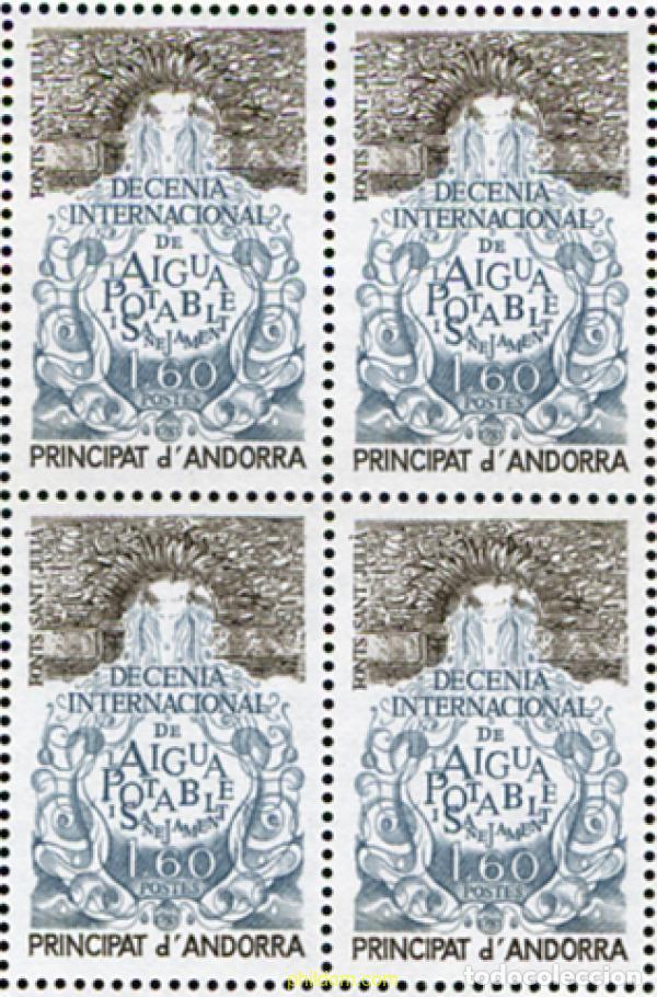 Sellos: 307835 MNH ANDORRA. Adm&oacute;n francesa 1981 DECENIO INTERNACIONAL DE AGUA POTABLE