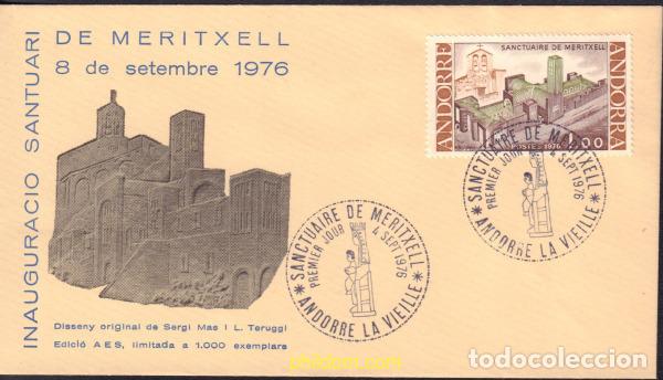 Sellos: 404672 MNH ANDORRA. Adm&oacute;n francesa 1976 INAUGURACION DEL NUEVO SANTUARIO DE NUESTRA SE&Ntilde;ORA DE MAR